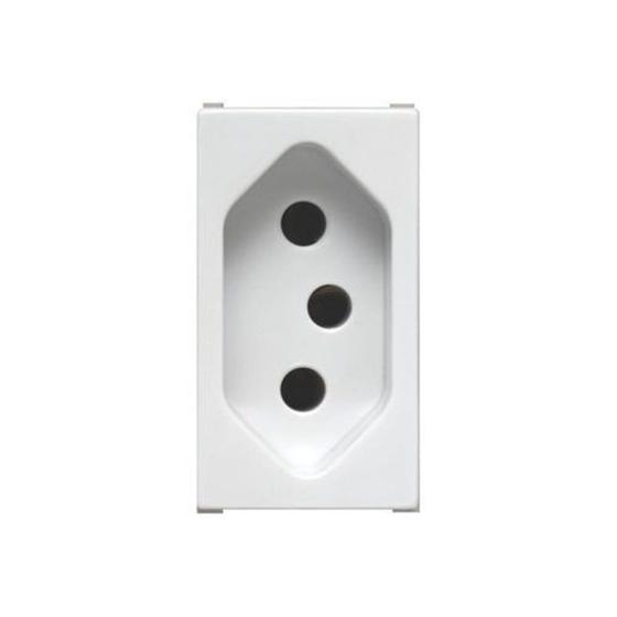 Imagem de Modulo Tomada 2P + T 20 Amperes Branca LINHA  ILUS 5UB99004 SOPRANO 