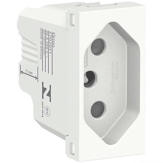 Módulo Tomada 2P+T 20A Orion Br Schneider Menor preço em Módulo Tomada 2P+T 20A Orion Br Schneider