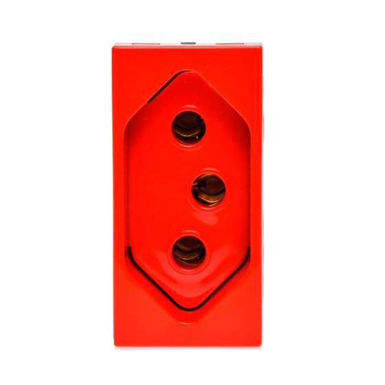 Módulo tomada Arteor 2Pt 20A vermelho 593732 Pial Menor preço em Módulo tomada Arteor 2Pt 20A vermelho 593732 Pial