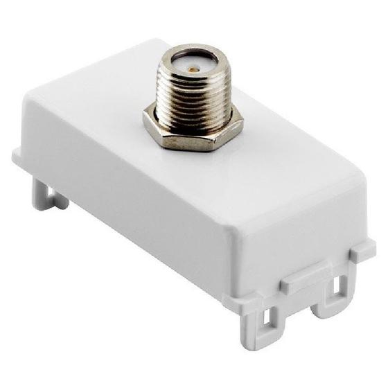 Imagem de Módulo Tomada Coaxial TV Branco 57115/042 Tramontina Liz