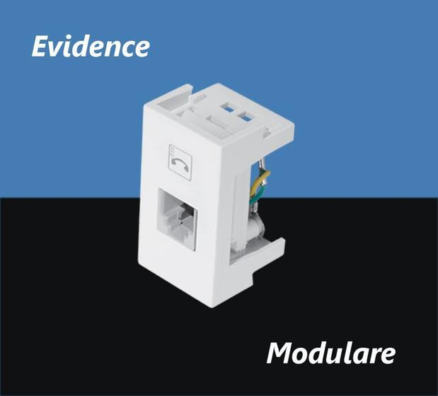 Imagem de Modulo Tomada P/Telefone Rj11 Fame Evidence