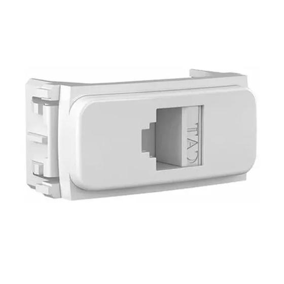 Imagem de Módulo Tomada Para Rj 45 Cat5e - Composé Weg Cor Branco 