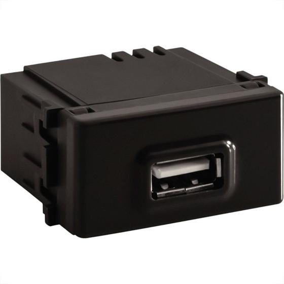 Imagem de Modulo Tramontina Liz/Lux² Grafite Tomada ''Usb'' - 57215/041
