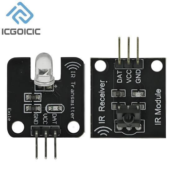 Imagem de Módulo Transmissor E Receptor Infravermelho IR De 38Khz Para Arduino Sensor Digital Bloco Eletrônico