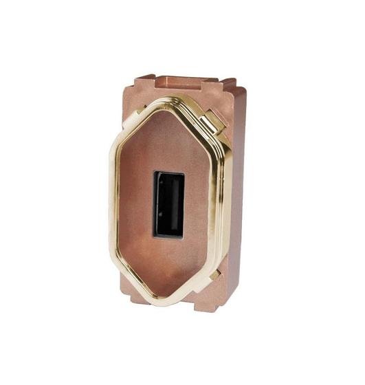 Imagem de Modulo Usb 2.0 - Dicompel Novara Ouro Rose Gold