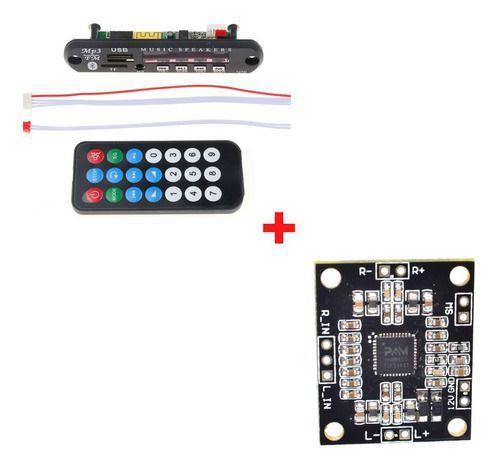 Imagem de Modulo Usb Mp3 Bluetooth + Pam 8610