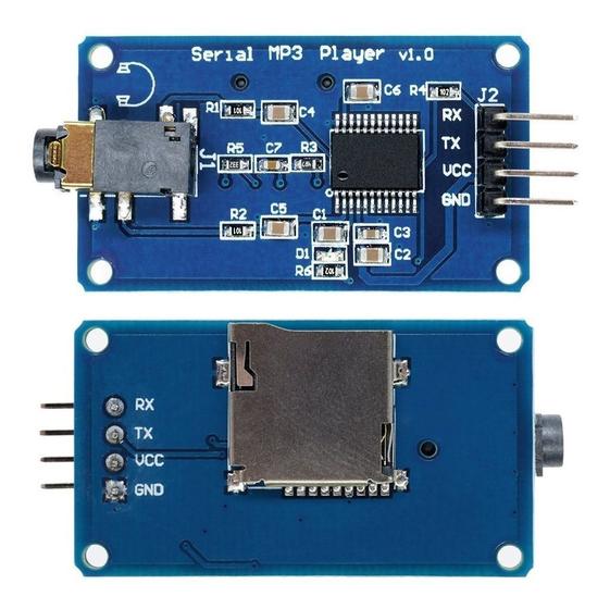 Imagem de Modulo yx5300 leitor de cartao com saida de audio p2