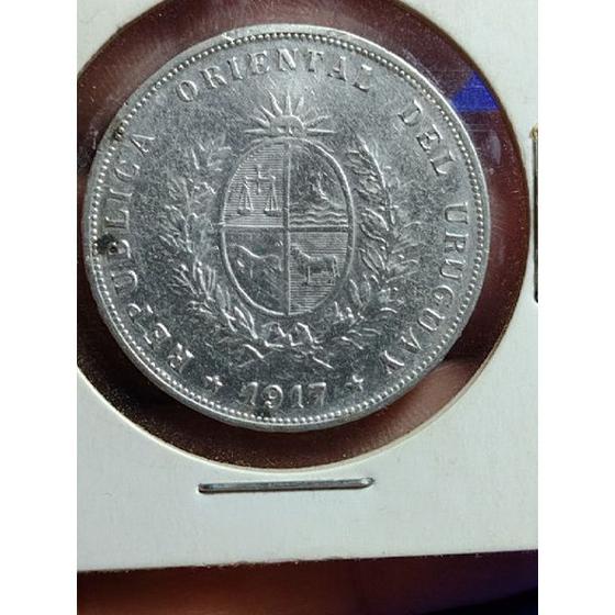 Imagem de Moeda Antiga Prata 50 Cent 1917 rara 12,50 gramas 30 mm x 2,10 mm