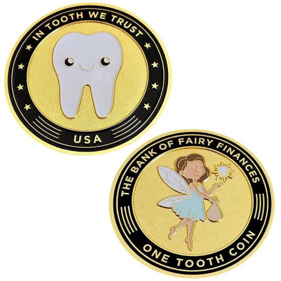 Imagem de Moeda Coin Fada Do Dente Leite Tooth Fairy Case Acrílico