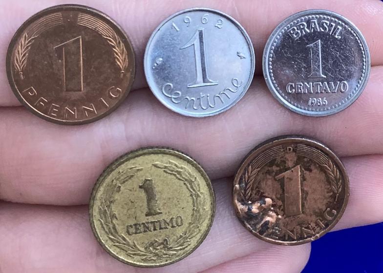 Imagem de Moedas 1 Centavos Kit de 10 Moedas