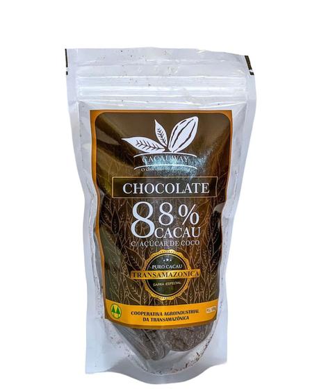 Imagem de Moedas de Chocolates 88% cacau com açúcar de coco  120g - Cacauway