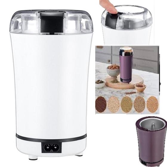 Imagem de Moedor cafe eletrico automatico graos pimenta temperos moinho de mesa potente bivolt