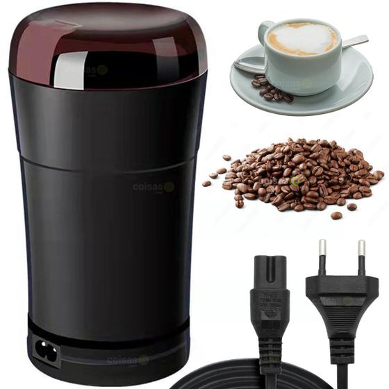Moedor De Café e Grãos Temperos Elétrico Triturador Portátil 110v Menor preço em Moedor De Café e Grãos Temperos Elétrico Triturador Portátil 110v