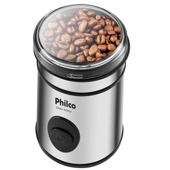 Imagem de Moedor De Café Elétrico Philco Grano Aroma Em Inox 200w