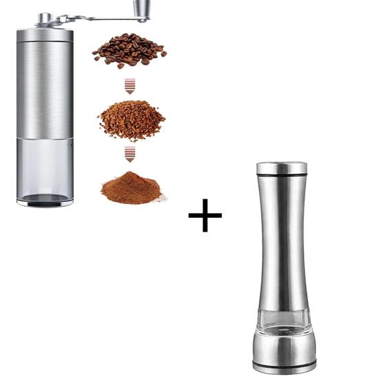 Imagem de Moedor De Café Gourmet Manual + Moedor De Pimenta Gourmet