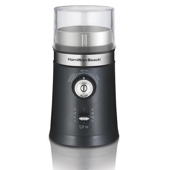 Moedor De Café Grãos e Temperos Hamilton Beach Elétrico Automático com Controle de Espessura Menor preço em Moedor De Café Grãos e Temperos Hamilton Beach Elétrico Automático com Controle de Espessura