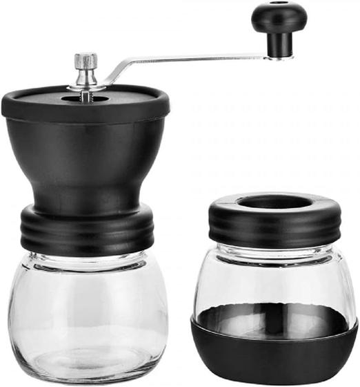 Imagem de Moedor de Café Manual Aço Inox e Vidro Clink