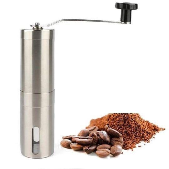 Imagem de Moedor de Café Manual de Aço Inoxidável  Triturador de Grãos de Café com Manivela  Moedor Portátil para Café Fresco  Alt