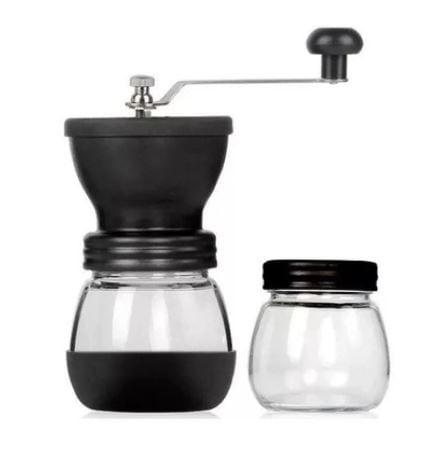 Imagem de Moedor de Café Manual de Vidro e Silicone com Pote Adicional 17.5 cm - Mimo Style - AF20219