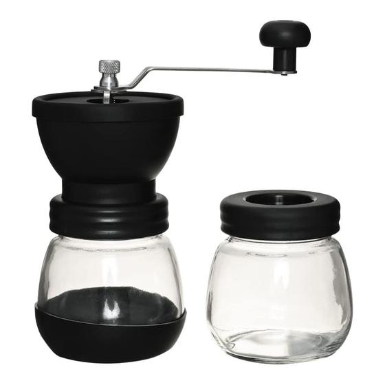 Imagem de Moedor de café manual vidro e silicone com 2 recipientes mimo style