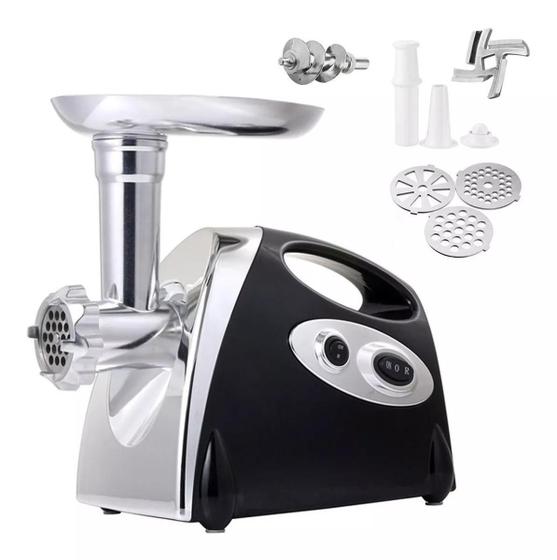 Moedor De Carne Motor Forte 2800w Máquina Elétrica De Fazer Linguiça ...