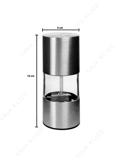 Moedor de Pimenta e Sal Grosso 2 Unidades Aço Inox Gourmet Menor preço em Moedor de Pimenta e Sal Grosso 2 Unidades Aço Inox Gourmet