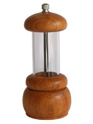 Imagem de Moedor de pimenta médio feito de acrílico e madeira - Peppermill (Cód.0352)