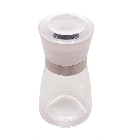 Imagem de Moedor de Tempero Vidro com Tampa Branca 170ml - LYOR