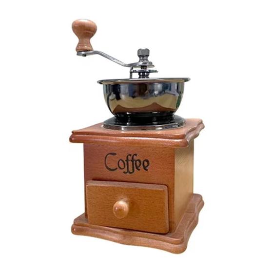 Imagem de Moedor Manual De Grãos De Café Em Madeira
