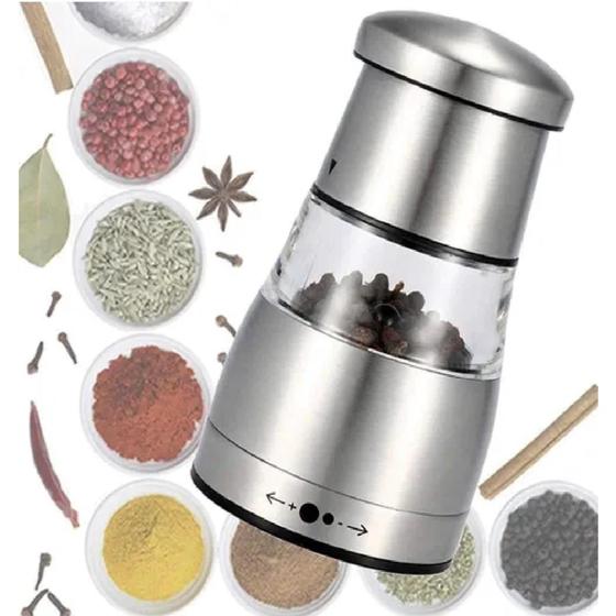 Moedor Triturador Pimenta Temperos Sal Aço Inox Manual Luxo Cozinhar Menor preço em Moedor Triturador Pimenta Temperos Sal Aço Inox Manual Luxo Cozinhar