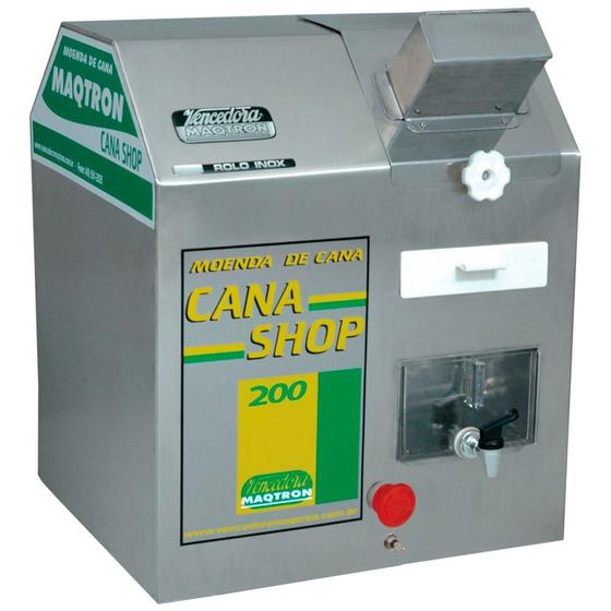 Imagem de Moenda Cana Elétrica  com Rolo em Inox - Cana Shop 200