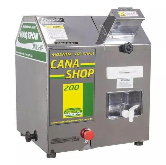 Imagem de Moenda de Cana Maqtron CanaShop 200 com Rolo Inox 2cv 220v