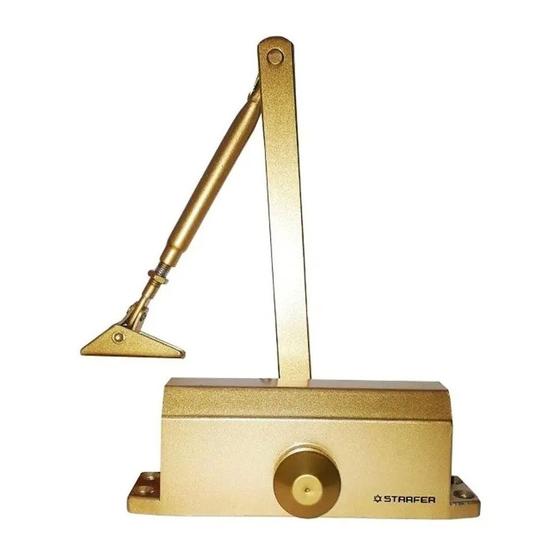 Mola Automática para Porta Controle Fechamento Hidráulico Suave Ouro 50kg Menor preço em Mola Automática para Porta Controle Fechamento Hidráulico Suave Ouro 50kg