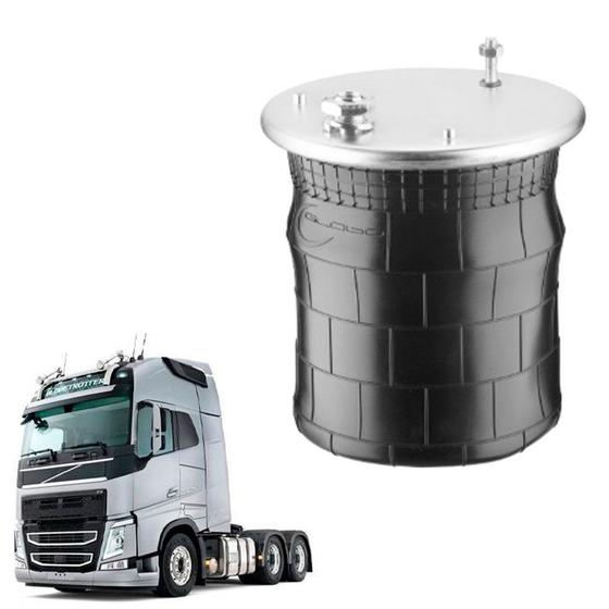 Imagem de Mola Pneumatica Eixo Volvo Fh 2021 2022 Menor Sem Base 245mm