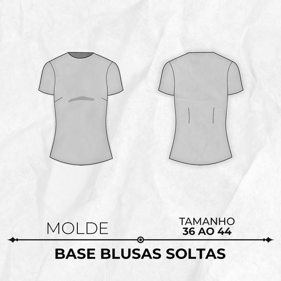 Imagem de Molde base blusas soltas by Wania Machado