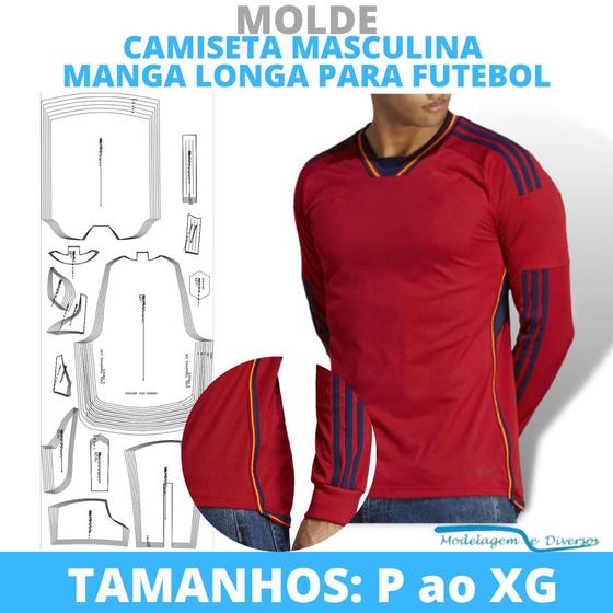 Imagem de Molde camiseta fut. masculina, modelagem&diversos, correios