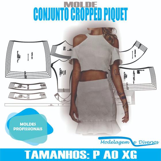 Imagem de Molde conjunto piquet, modelagem&diversos, p ao xg, correios