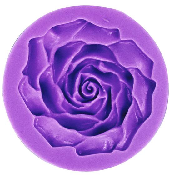 Imagem de Molde de Flor Rosa Pasta Artesanato Silicone