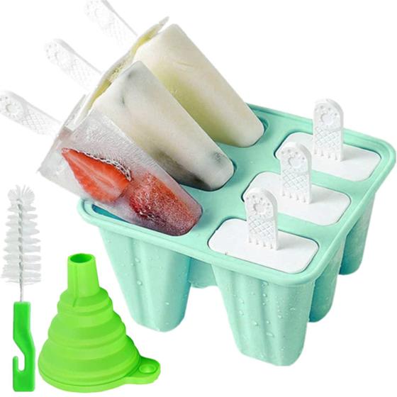 Imagem de Molde de Picolé de Silicone Bell Dream - 6 Peças Verdes