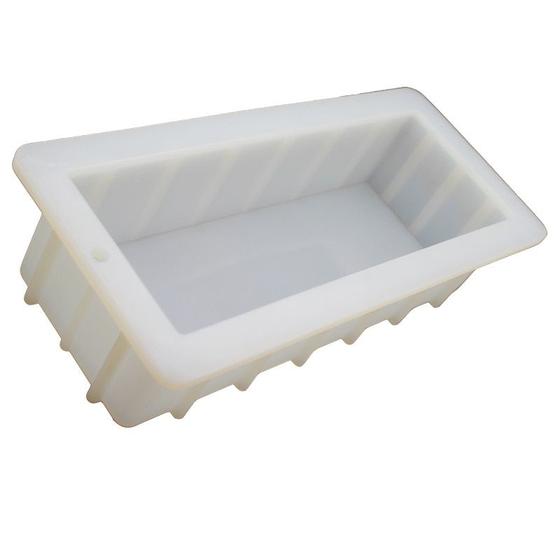 Imagem de Molde de Sabão Wokex 1,5L Retangular de Silicone com Caixa de Madeira