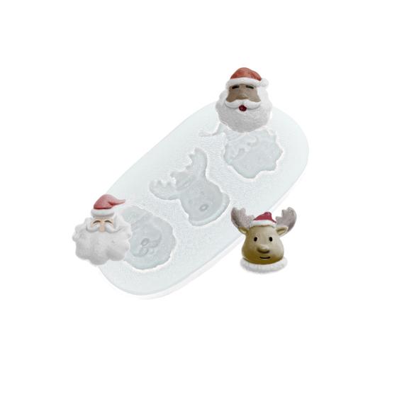 Imagem de Molde de Silicone 233 Trio De Natal 5