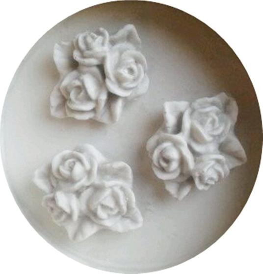 Imagem de Molde De Silicone 3 Rosas 03 Confeitaria E Biscuit