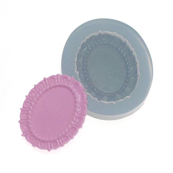 Imagem de Molde De Silicone 342 - Moldura Oval Pq - 1 - Flexarte