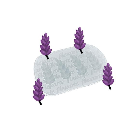 Imagem de Molde De Silicone 938 - Quatro Florzinhas De Alfazema Pqnas