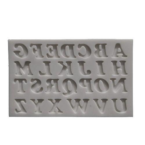 Molde De Silicone Alfabeto Pasta Americana Festa na Rede Molde e