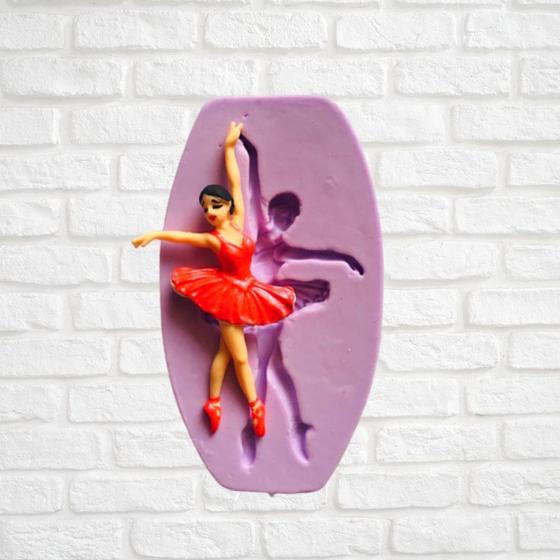 Imagem de Molde de silicone bailarina confeitaria biscuit f622