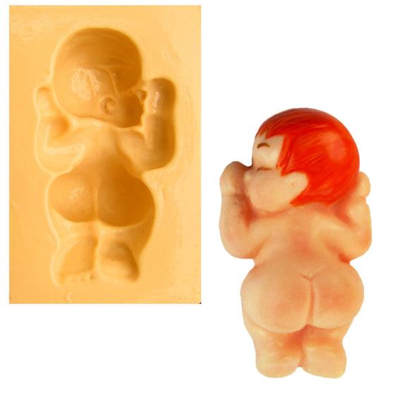 Imagem de Molde de silicone bebe deitado, resina, confeitaria, biscuit molds planet