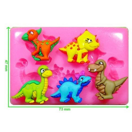 Imagem de Molde de silicone bebês dinossauros rb286