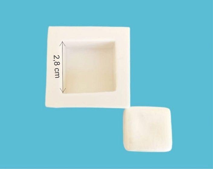 Imagem de Molde de silicone biscuit e confeitaria  - base quadrada