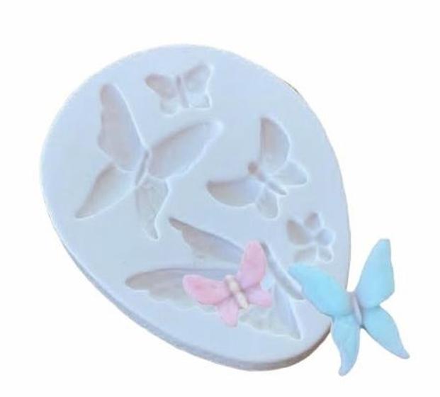 Imagem de Molde de silicone borboletas, resina, confeitaria, biscuit molds planet rb866